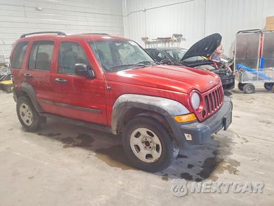 Czwarte zdjęcie samochodu z boku: 2007 JEEP LIBERTY SPORT VIN:1J4GL48K67W647345 - miniatura