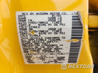 Zdjęcie 12 z 12 samochodu: 2001 NISSAN FRONTIER XE VIN:1N6ED27Y21C367867 - miniatura