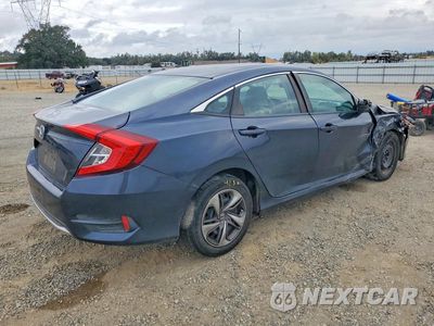 Trzecie zdjęcie samochodu z tyłu: 2020 HONDA CIVIC LX VIN:19XFC2F69LE216840 - miniatura