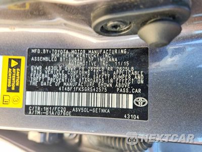 Zdjęcie 12 z 12 samochodu: 2016 TOYOTA CAMRY LE VIN:4T4BF1FK5GR542575 - miniatura