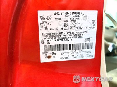 Zdjęcie 13 z 13 samochodu: 2008 FORD ESCAPE XLT VIN:1FMCU03Z78KA97219 - miniatura