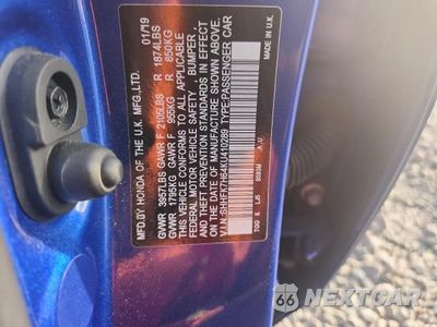 Zdjęcie 13 z 13 samochodu: 2019 HONDA CIVIC EX VIN:SHHFK7H64KU410289 - miniatura