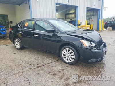 Czwarte zdjęcie samochodu z boku: 2014 NISSAN SENTRA SV VIN:3N1AB7AP1EY312881 - miniatura