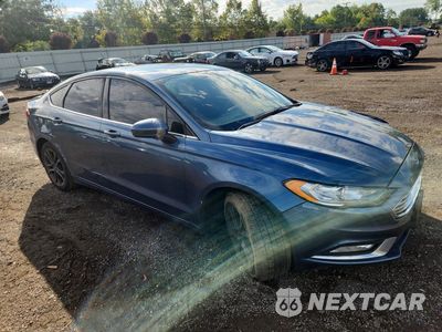 Czwarte zdjęcie samochodu z boku: 2018 FORD FUSION SE VIN:3FA6P0HD2JR144038 - miniatura
