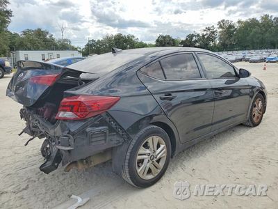 Trzecie zdjęcie samochodu z tyłu: 2020 HYUNDAI ELANTRA SEL VIN:5NPD84LF8LH601083 - miniatura