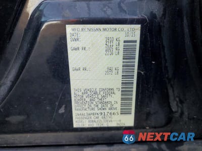 Zdjęcie 12 z 12 samochodu: 2015 NISSAN ALTIMA 2.5 S VIN:1N4AL3AP8FN917665 - miniatura
