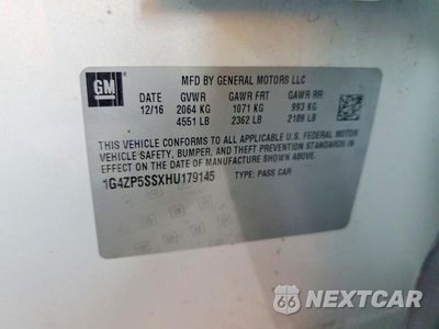 Zdjęcie 12 z 12 samochodu: 2017 BUICK LACROSSE ESSENCE VIN:1G4ZP5SSXHU179145 - miniatura