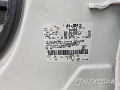 Zdjęcie 12 z 12 samochodu: 2013 FORD EDGE SEL VIN:2FMDK3JC3DBA57430 - miniatura