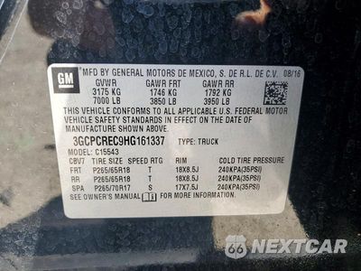 Zdjęcie 12 z 12 samochodu: 2017 CHEVROLET SILVERADO C1500 LT VIN:3GCPCREC9HG161337 - miniatura