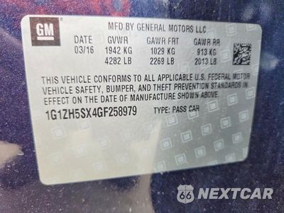 Zdjęcie 12 z 12 samochodu: 2016 CHEVROLET MALIBU PREMIER VIN:1G1ZH5SX4GF258979 - miniatura