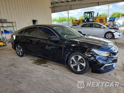 Czwarte zdjęcie samochodu z boku: 2019 HONDA CIVIC LX VIN:2HGFC2F61KH585146 - miniatura