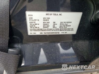 Zdjęcie 12 z 12 samochodu: 2024 TESLA MODEL Y VIN:7SAYGDED6RF206765 - miniatura