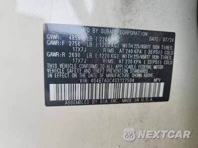 Zdjęcie 13 z 13 samochodu: 2025 SUBARU OUTBACK PREMIUM VIN:4S4BTADC4S3127504 - miniatura