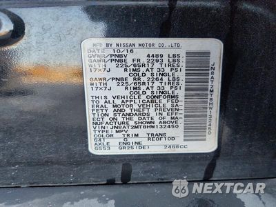 Zdjęcie 14 z 14 samochodu: 2017 NISSAN ROGUE S VIN:JN8AT2MT8HW132450 - miniatura