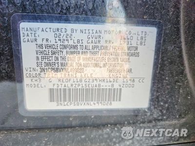 Zdjęcie 12 z 12 samochodu: 2022 NISSAN KICKS S VIN:3N1CP5BVXNL499028 - miniatura