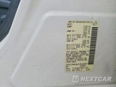 Zdjęcie 13 z 13 samochodu: 2017 NISSAN MURANO PLATINUM VIN:5N1AZ2MGXHN191997 - miniatura