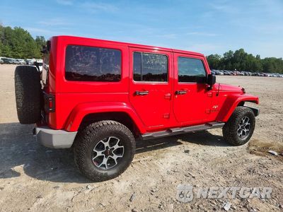 Trzecie zdjęcie samochodu z tyłu: 2016 JEEP WRANGLER UNLIMITED SAHARA VIN:1C4BJWEG2GL117490 - miniatura