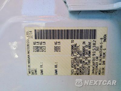 Zdjęcie 13 z 13 samochodu: 2014 NISSAN MAXIMA 3.5 SV VIN:1N4AA5AP3EC915382 - miniatura