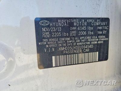 Zdjęcie 12 z 12 samochodu: 2014 HYUNDAI ELANTRA GT BASE VIN:KMHD35LH1EU164540 - miniatura
