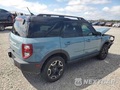 Trzecie zdjęcie samochodu z tyłu: 2022 FORD BRONCO SPORT OUTER BANKS VIN:3FMCR9C66NRE29444 - miniatura