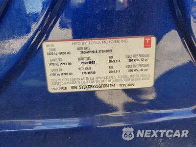 Zdjęcie 13 z 13 samochodu: 2016 TESLA MODEL X VIN:5YJXCBE25GF004794 - miniatura