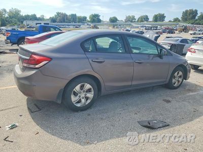 Trzecie zdjęcie samochodu z tyłu: 2014 HONDA CIVIC LX VIN:19XFB2F51EE082628 - miniatura
