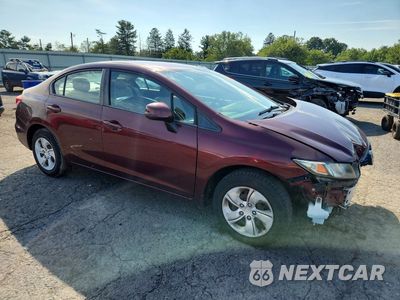 Czwarte zdjęcie samochodu z boku: 2013 HONDA CIVIC LX VIN:19XFB2F51DE242800 - miniatura