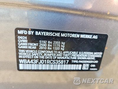 Zdjęcie 13 z 13 samochodu: 2024 BMW 530 I VIN:WBA43FJ01RCS35817 - miniatura