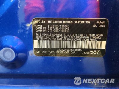 Zdjęcie 12 z 12 samochodu: 2017 MITSUBISHI LANCER ES VIN:JA32V2FW2HU001915 - miniatura