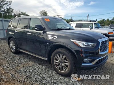 Czwarte zdjęcie samochodu z boku: 2019 INFINITI QX80 LUXE VIN:JN8AZ2NE4K9236700 - miniatura