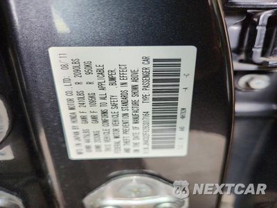 Zdjęcie 12 z 12 samochodu: 2011 ACURA TSX VIN:JH4CU2F62BC017164 - miniatura