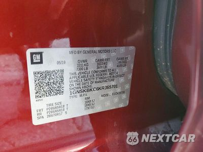 Zdjęcie 13 z 13 samochodu: 2019 CHEVROLET TAHOE K1500 LT VIN:1GNSKBKC6KR365701 - miniatura