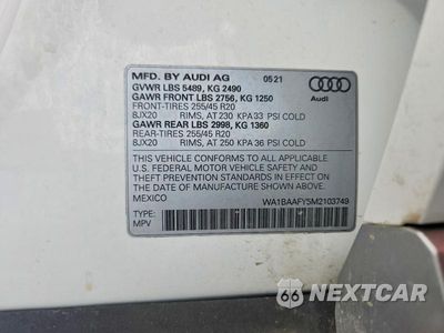 Zdjęcie 13 z 13 samochodu: 2021 AUDI Q5 PREMIUM PLUS VIN:WA1BAAFY5M2103749 - miniatura