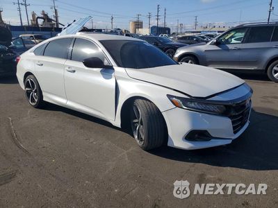 Czwarte zdjęcie samochodu z boku: 2022 HONDA ACCORD SPORT VIN:1HGCV1F32NA090261 - miniatura