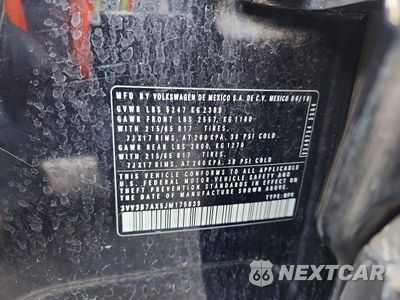 Zdjęcie 12 z 12 samochodu: 2018 VOLKSWAGEN TIGUAN SE VIN:3VV3B7AX5JM175839 - miniatura