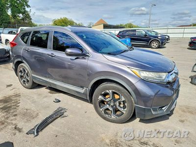 Czwarte zdjęcie samochodu z boku: 2019 HONDA CR-V TOURING VIN:JHLRW2H99KX019440 - miniatura