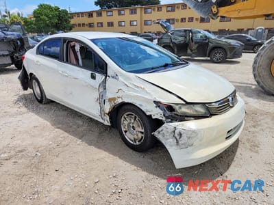 Czwarte zdjęcie samochodu z boku: 2012 HONDA CIVIC HF VIN:2HGFB2F6XCH554885 - miniatura