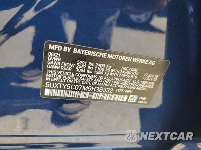 Zdjęcie 13 z 13 samochodu: 2021 BMW X3 XDRIVE30I VIN:5UXTY5C07M9H38332 - miniatura