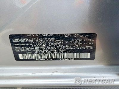 Zdjęcie 14 z 14 samochodu: 2024 SUBARU CROSSTREK VIN:JF2GUABC5R8287657 - miniatura