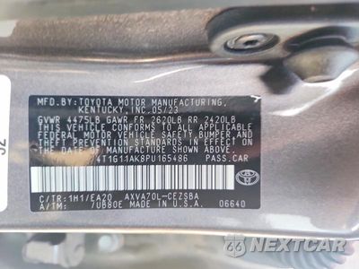 Zdjęcie 12 z 12 samochodu: 2023 TOYOTA CAMRY SE VIN:4T1G11AK8PU165486 - miniatura