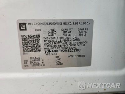 Zdjęcie 13 z 13 samochodu: 2021 CHEVROLET EQUINOX LT VIN:3GNAXKEV2MS103393 - miniatura