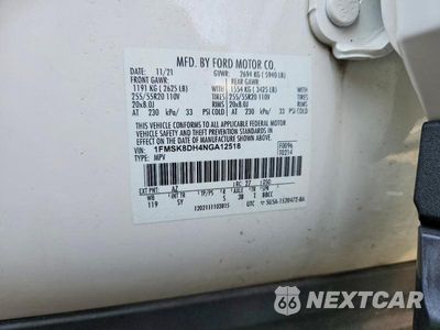 Zdjęcie 13 z 13 samochodu: 2022 FORD EXPLORER XLT VIN:1FMSK8DH4NGA12518 - miniatura