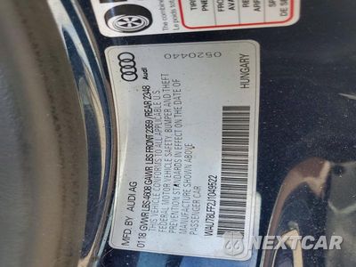 Zdjęcie 12 z 12 samochodu: 2018 AUDI A3 PREMIUM VIN:WAU78LFF2J1049522 - miniatura
