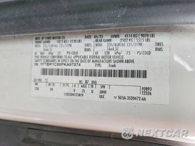Zdjęcie 13 z 13 samochodu: 2023 FORD TRANSIT 250 DELIVERY VAN VIN:1FTBR1C80PKA97074 - miniatura