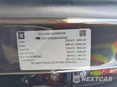 Zdjęcie 12 z 12 samochodu: 2019 CHEVROLET SILVERADO C1500 LT VIN:1GCPWCED4KZ424029 - miniatura