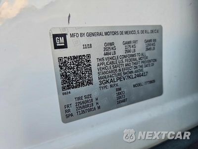 Zdjęcie 14 z 14 samochodu: 2019 GMC TERRAIN SLT VIN:3GKALPEV7KL246417 - miniatura