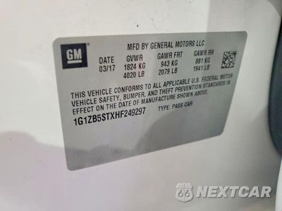Zdjęcie 13 z 13 samochodu: 2017 CHEVROLET MALIBU LS VIN:1G1ZB5STXHF249297 - miniatura