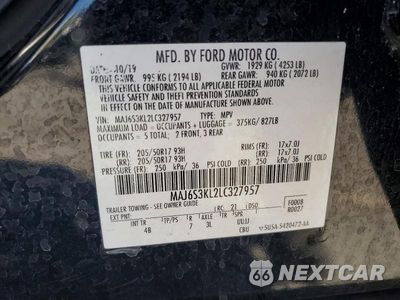 Zdjęcie 14 z 14 samochodu: 2020 FORD ECOSPORT TITANIUM VIN:MAJ6S3KL2LC327957 - miniatura