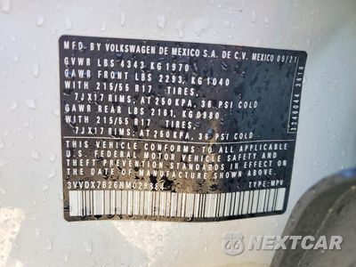 Zdjęcie 14 z 14 samochodu: 2022 VOLKSWAGEN TAOS S VIN:3VVDX7B26NM029884 - miniatura