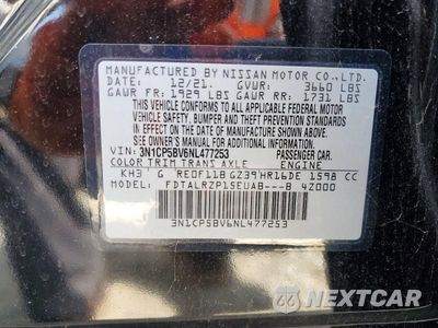 Zdjęcie 12 z 12 samochodu: 2022 NISSAN KICKS S VIN:3N1CP5BV6NL477253 - miniatura
